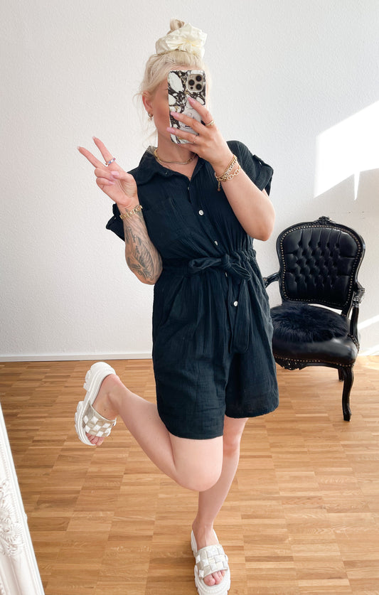 Overall-Bluse