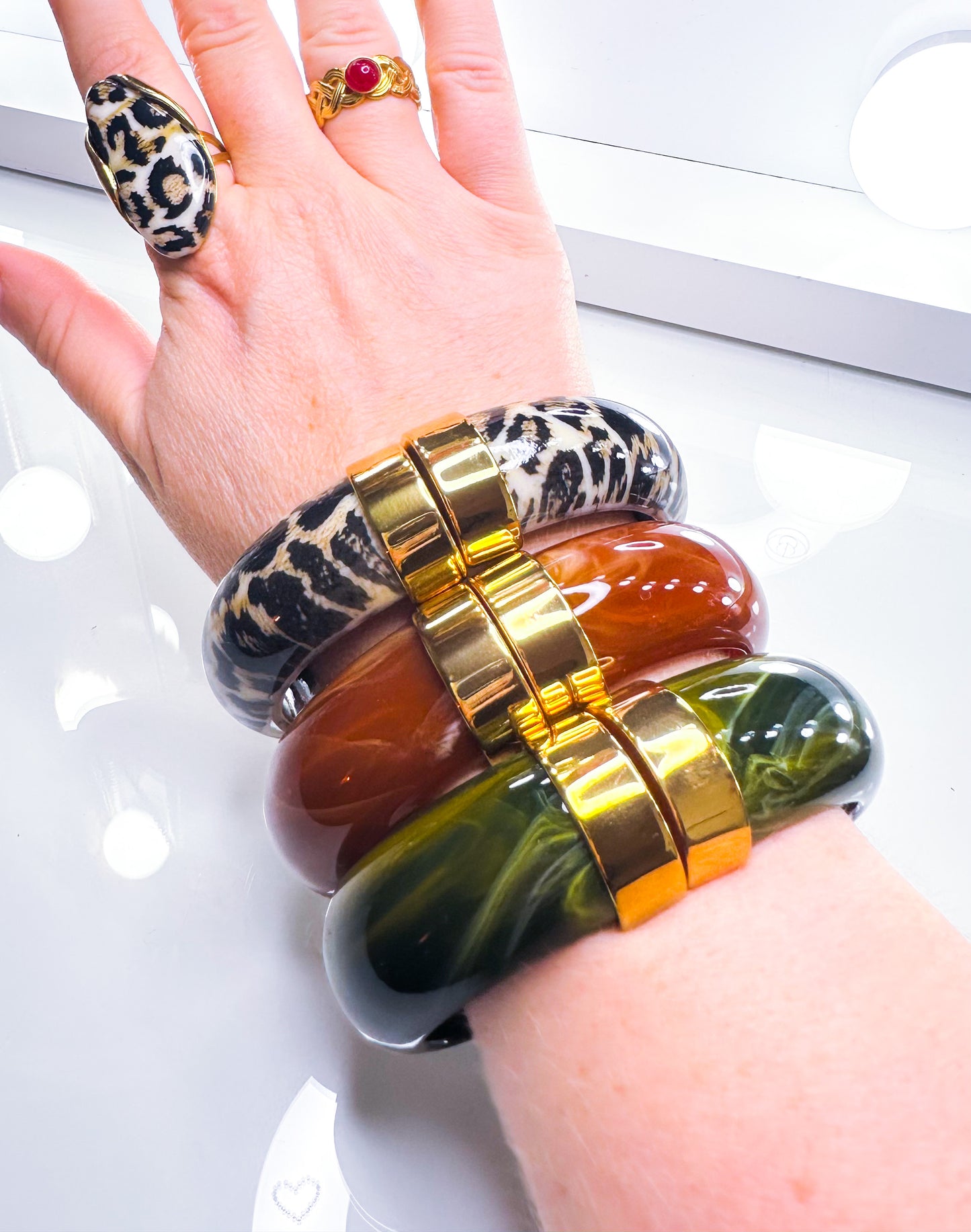 Armreif Luxy in 4 Farben S.Steel