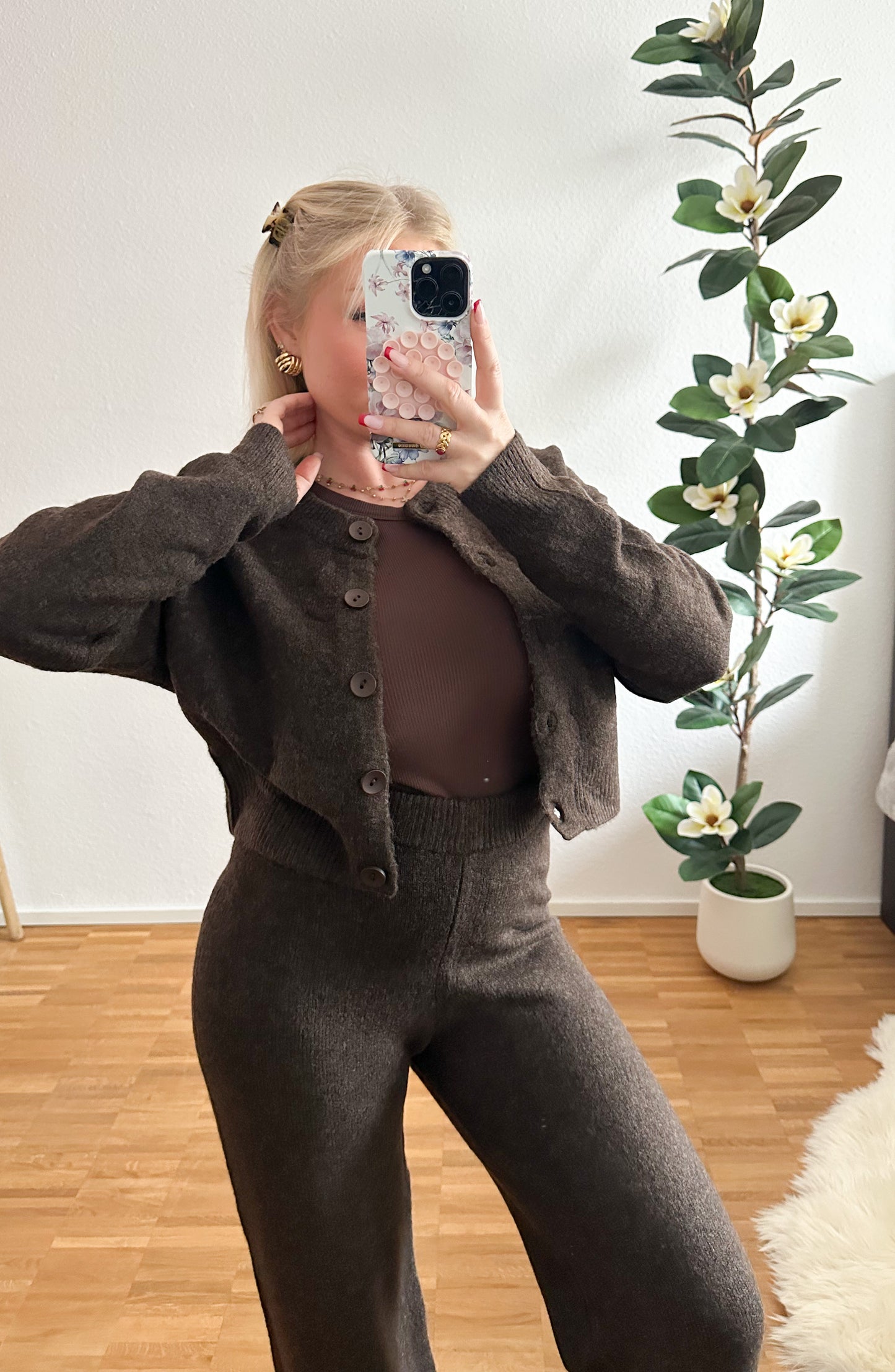 Zwei-Teiler Hose mit Jacke in 3 Farben super elastisch und weich