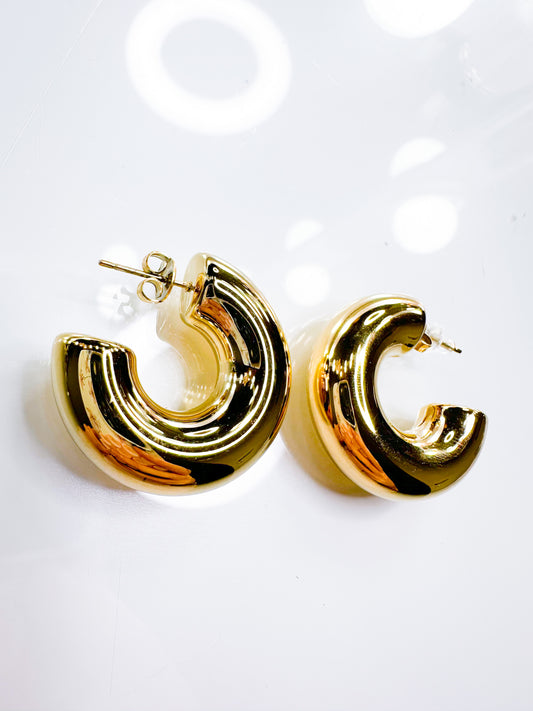 Creolen Voluminös 14k Gold