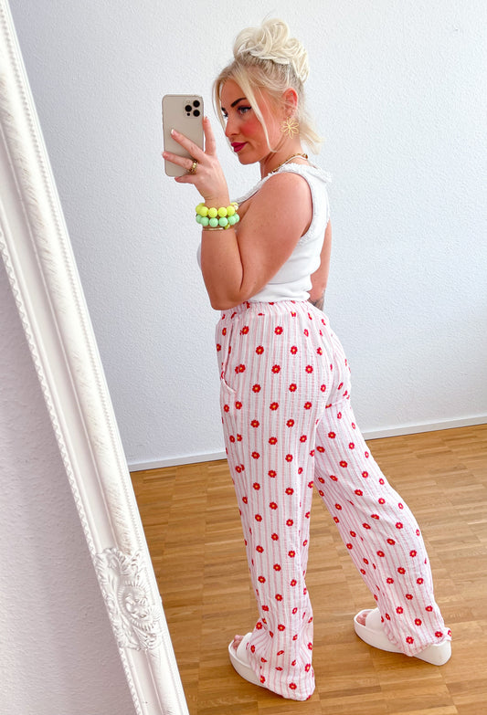 Musselin Hose Blume
