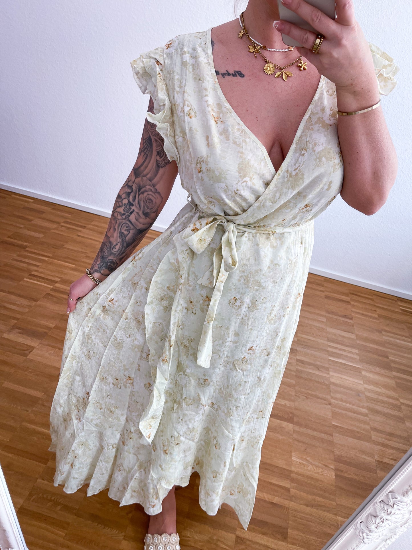 Wickelkleid Milk Gelb
