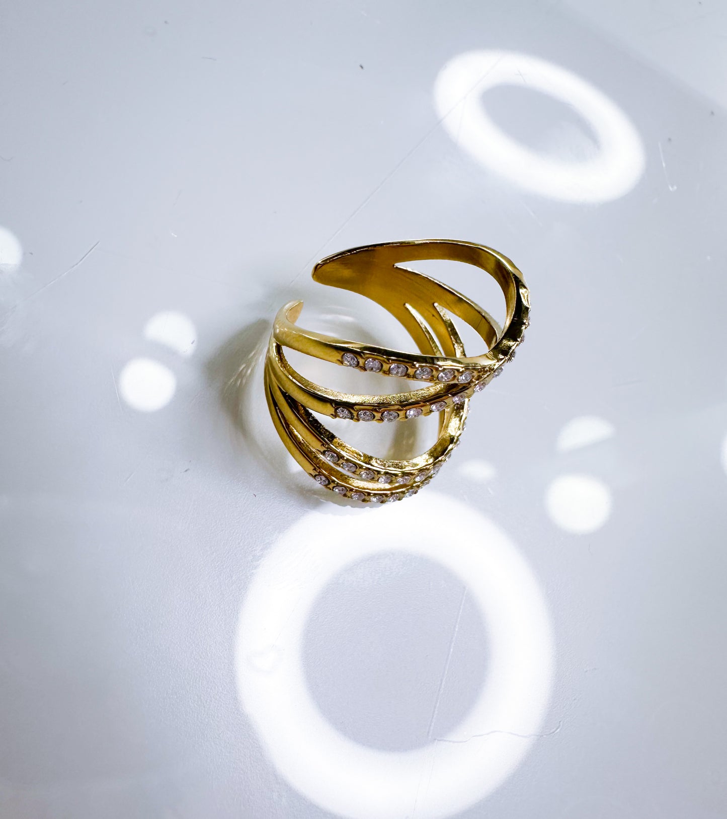 Ring doppelt Twist S.Steel*