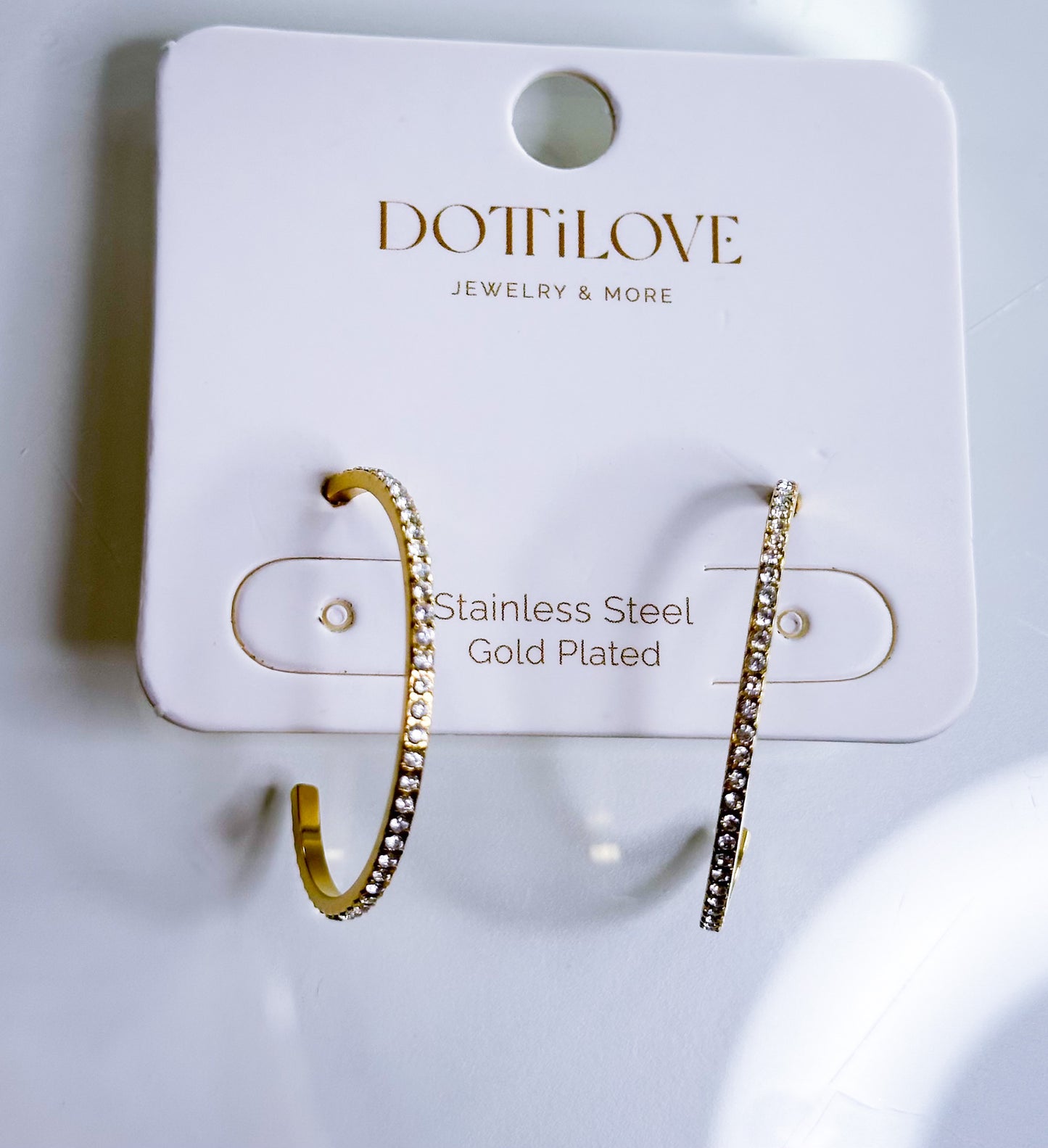 Creolen  Strass S.Steel