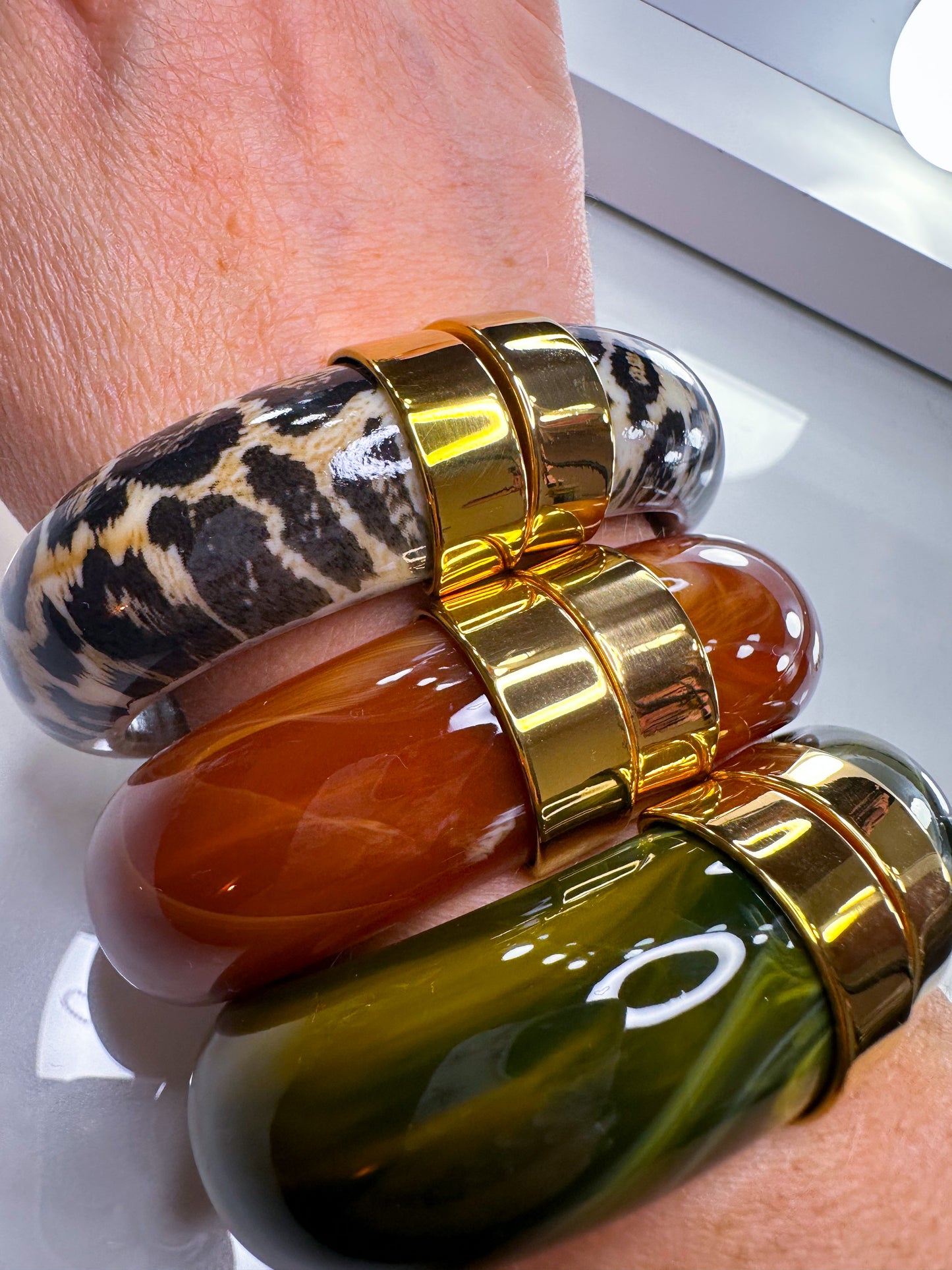 Armreif Luxy in 4 Farben S.Steel