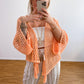 Strickjacke Boho Peach