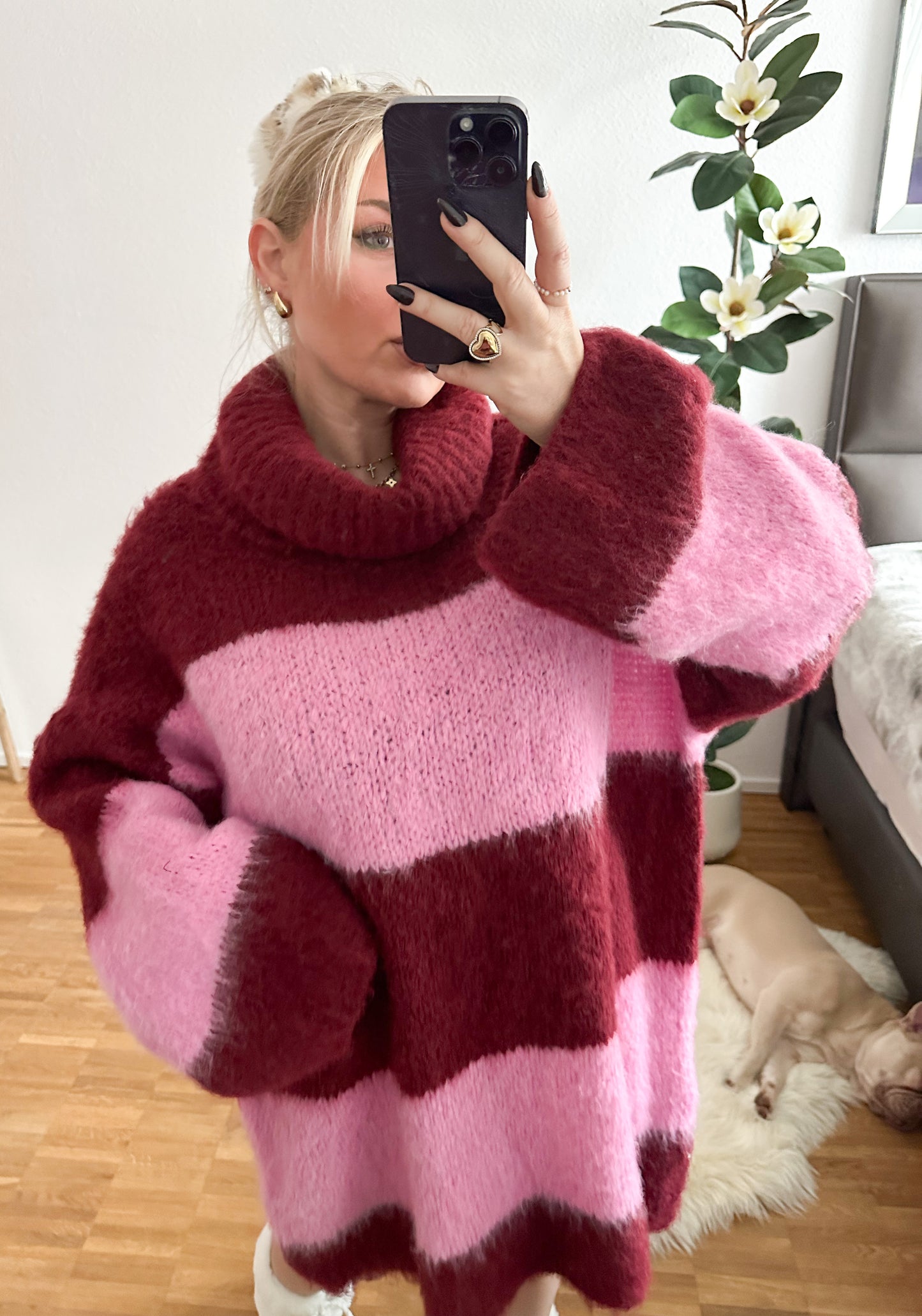 Strickkleid Zuckerwatte in 4 Farben