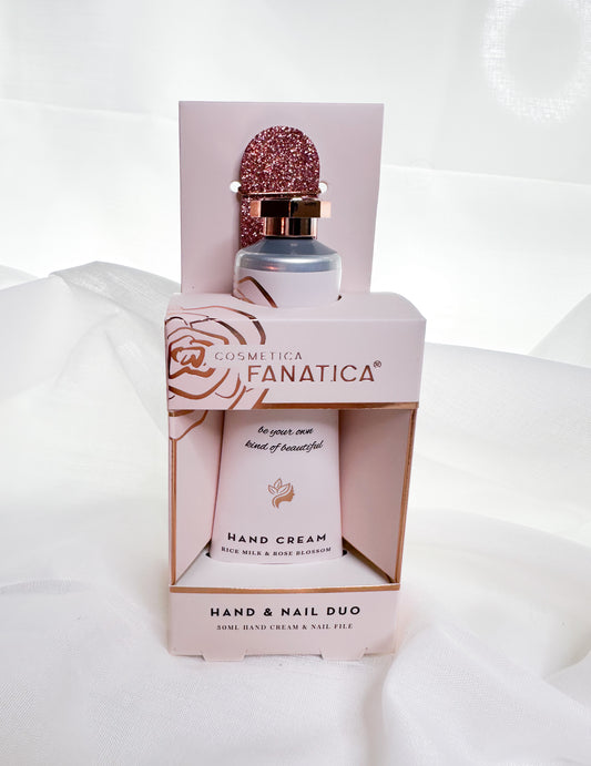 Handcreme Set mit Nagelfeile Rose