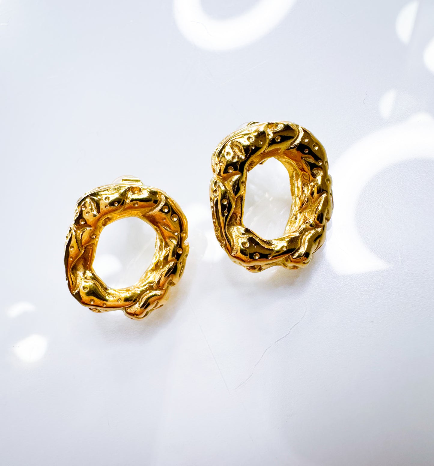 Ohrringe rund Premium 14K Gold