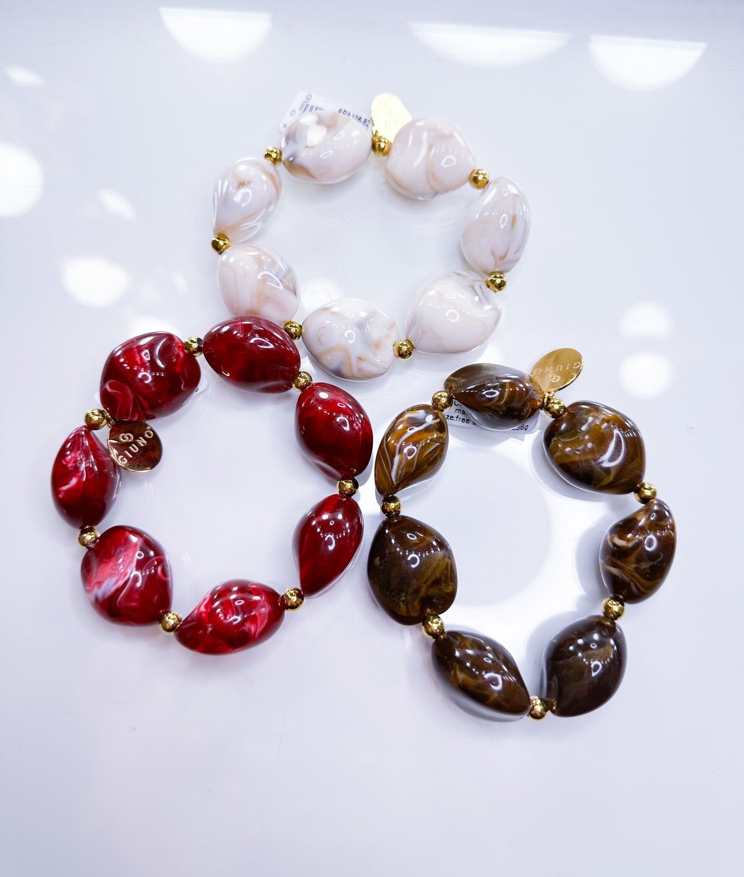 Armband Muschel Marmor 3 Farben