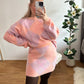 Zwei-Teiler Pastell Pullover mit Rock  in 3 Farben super weich und kuschelig
