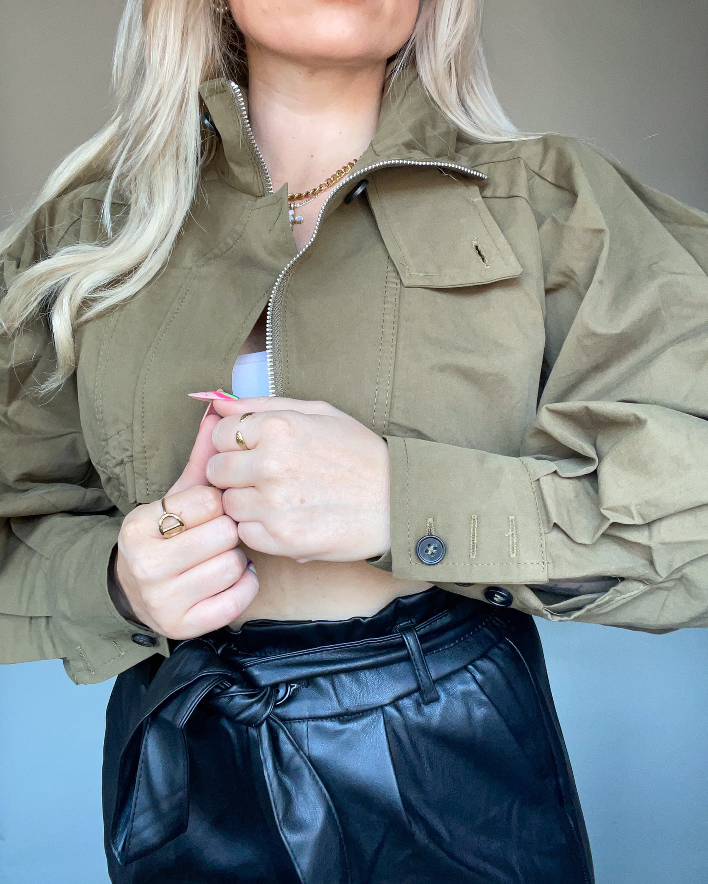 Jacke Bomber Olive