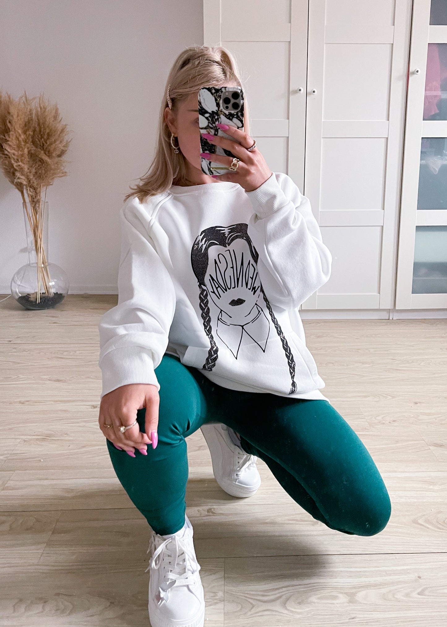 Sweatshirt Wednesday Weiß