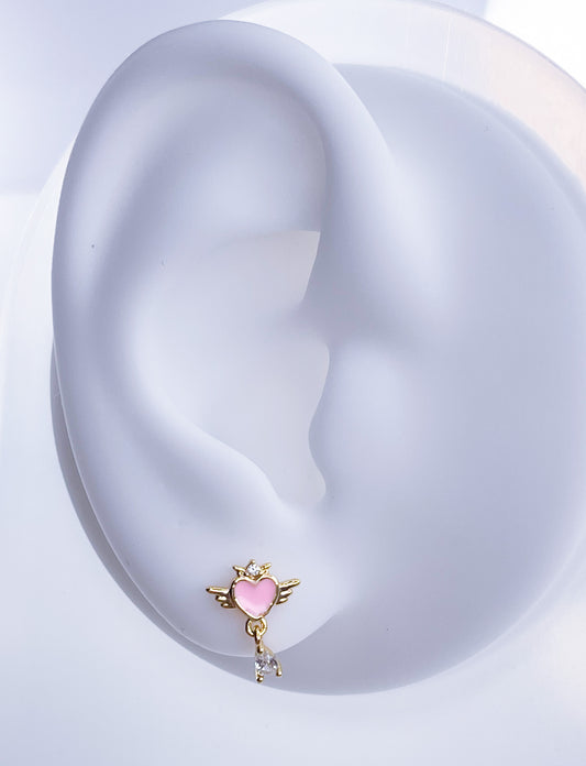 Ohr-Piercing Herz 14K Gold