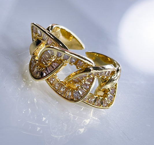 Ring Diamanty Zopf 14K Gold