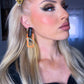 Ohrringe Auge Blau & Peach