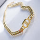 Halskette DD Silber und Gold