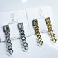 Ohrringe Kette Silber und Gold